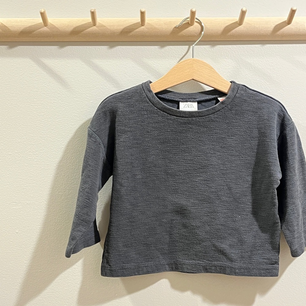ZARA | Black Long Sleeve Shirt | 12-18 Mo